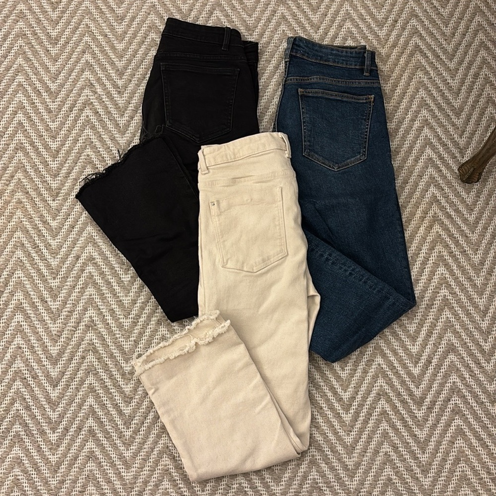 Zara Mid-Ride Jeans Bundle - Picture 2 of 3